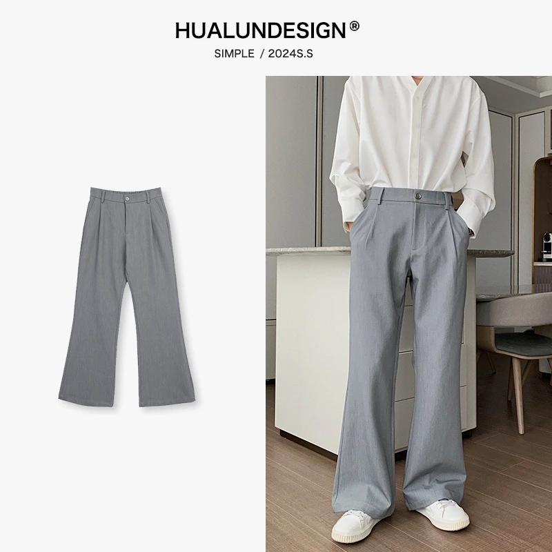 HUALUN Design【二八定律】夏季男士百搭微喇cleanfit西裤HL4201225