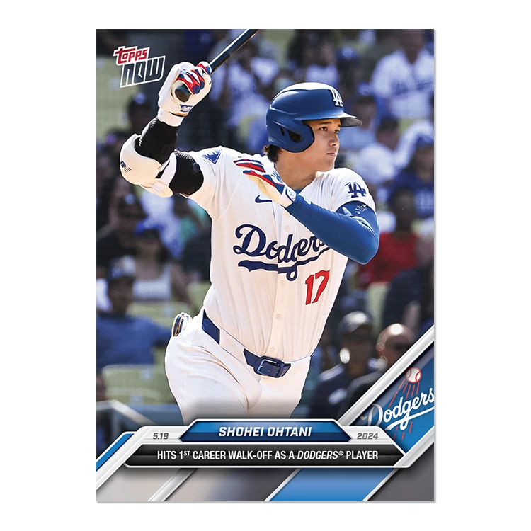 2024 Topps Now #212 洛杉矶道奇 大谷翔平 打出再见安打 纪念卡