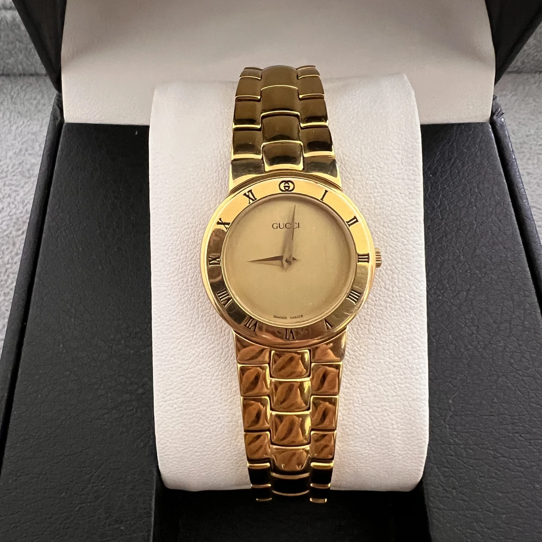 95新 GUCCI/古驰 古驰/时尚/石英/26mm/女士简约单表