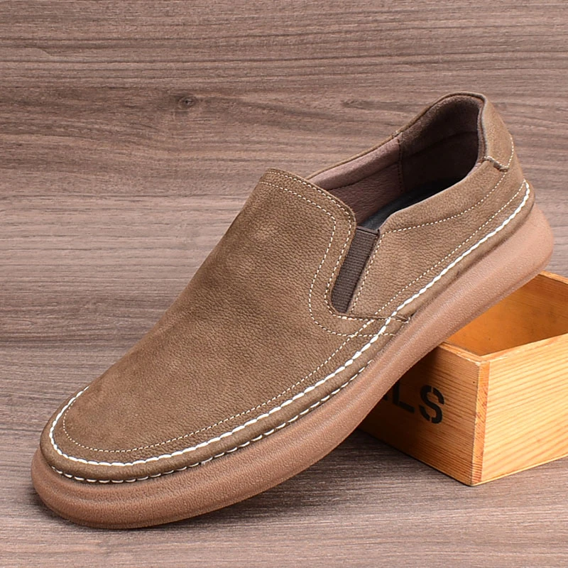 2024早秋新品爆款真皮男鞋头层牛皮软底软面低帮舒适透气百搭皮鞋