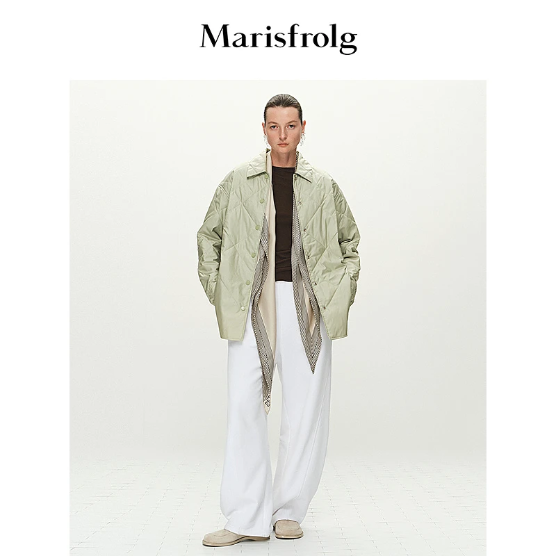 Marisfrolg玛丝菲尔25年新品长袖保暖休闲气质棉衣女A1FZ1706L