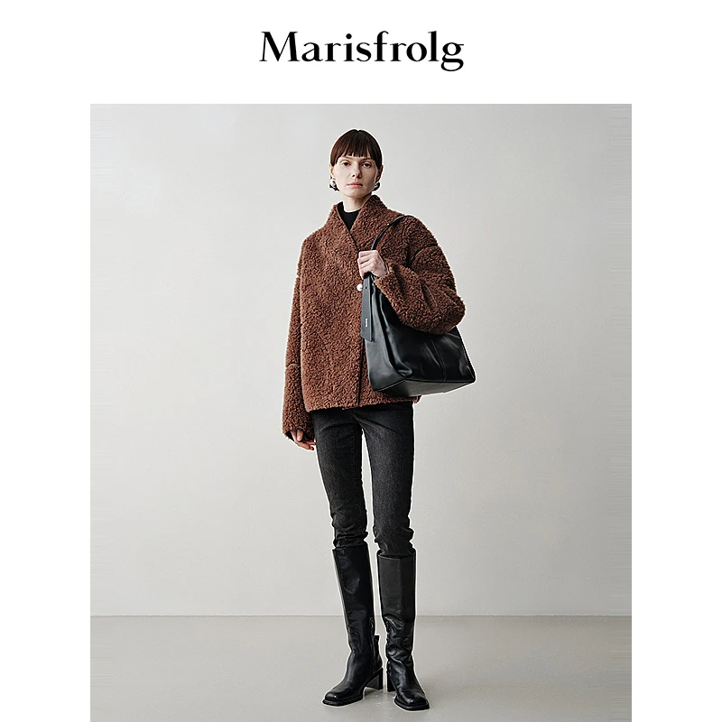 Marisfrolg玛丝菲尔新款弧形立领环保短外套ACEG4911P