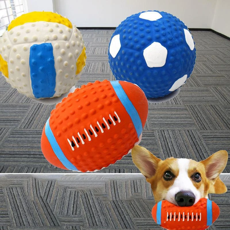 狗狗玩具耐咬大中小型犬磨牙泰迪金毛法斗幼狗发声球宠物用品弹性