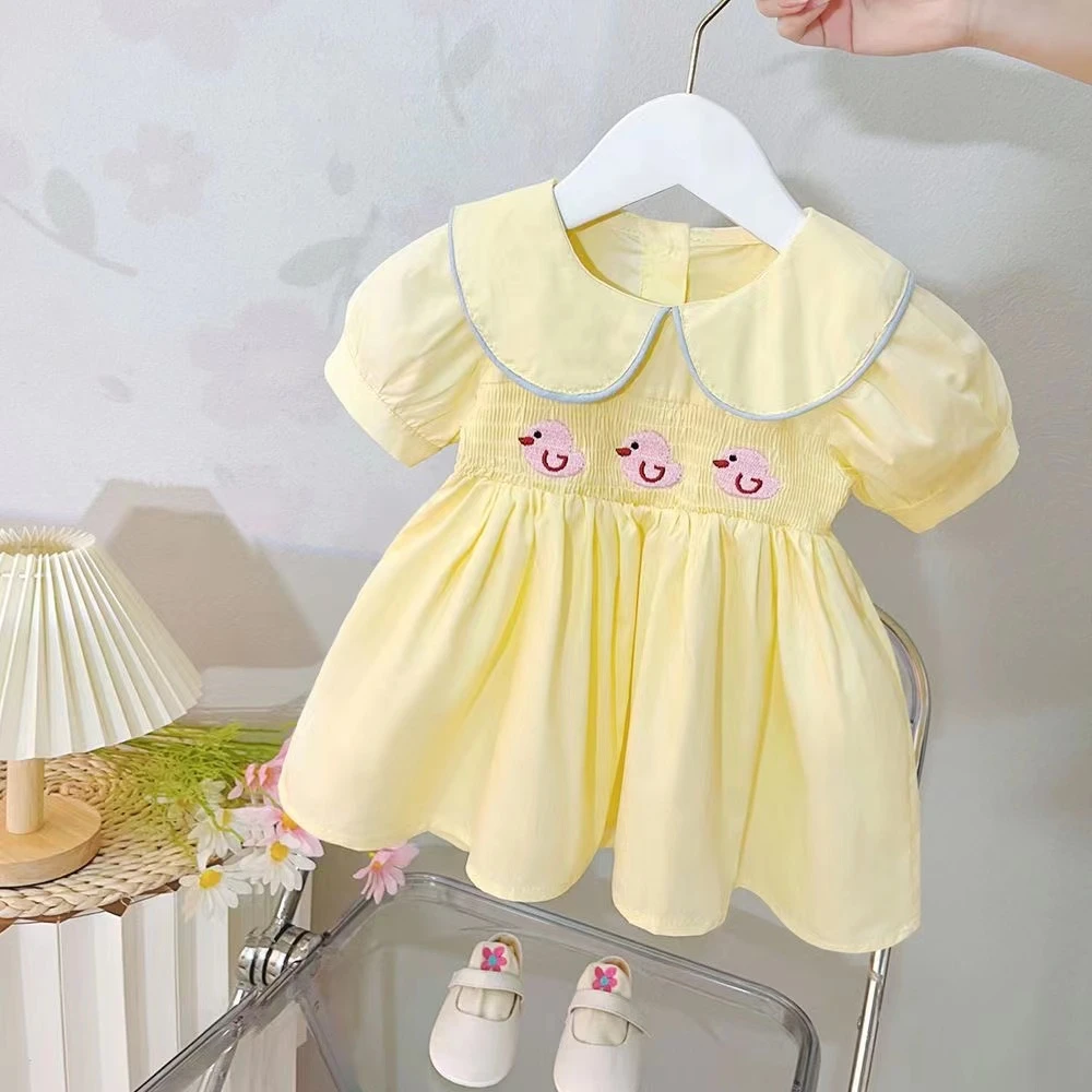 婴幼儿夏季2024新款生日连衣裙女宝宝夏季洋气可爱生日周岁礼服
