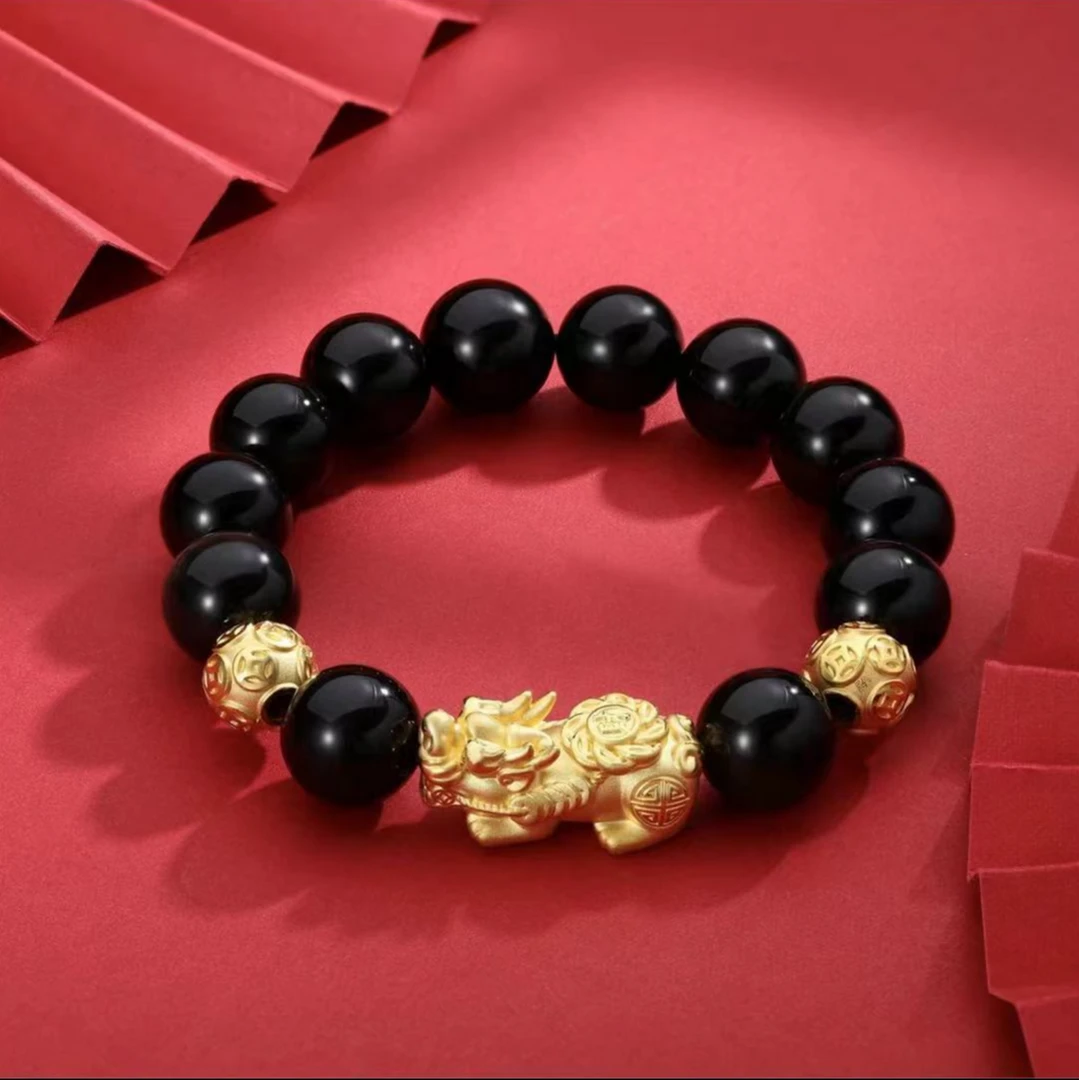 合金手链 合金材质【貔貅手链】轻奢情侣黑色百搭简约精美经典时尚