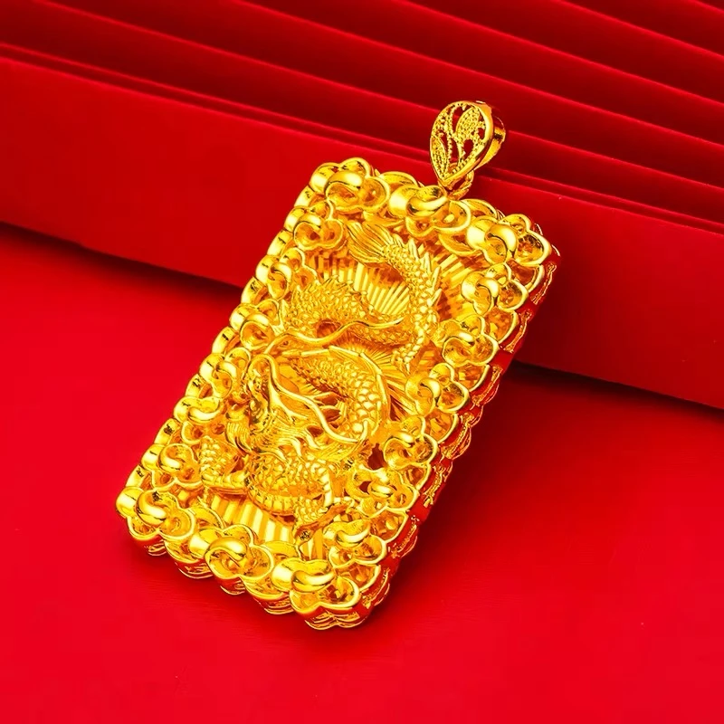 合金吊坠 合金材质【龙牌吊坠】气质时尚百搭潮流大气素款经典个性