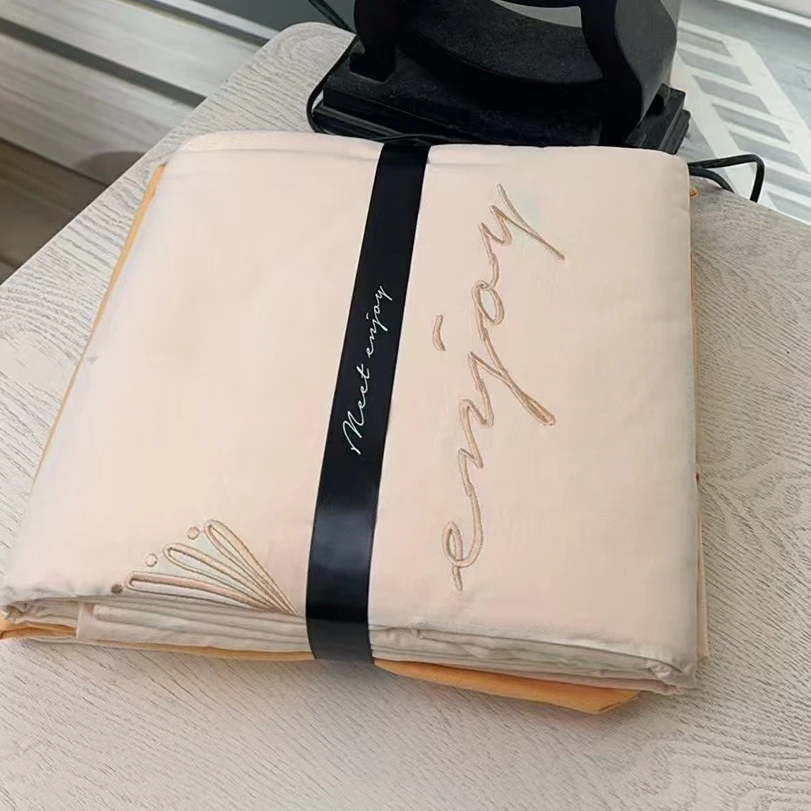 【董事长专属】全棉刺绣四件套-黄