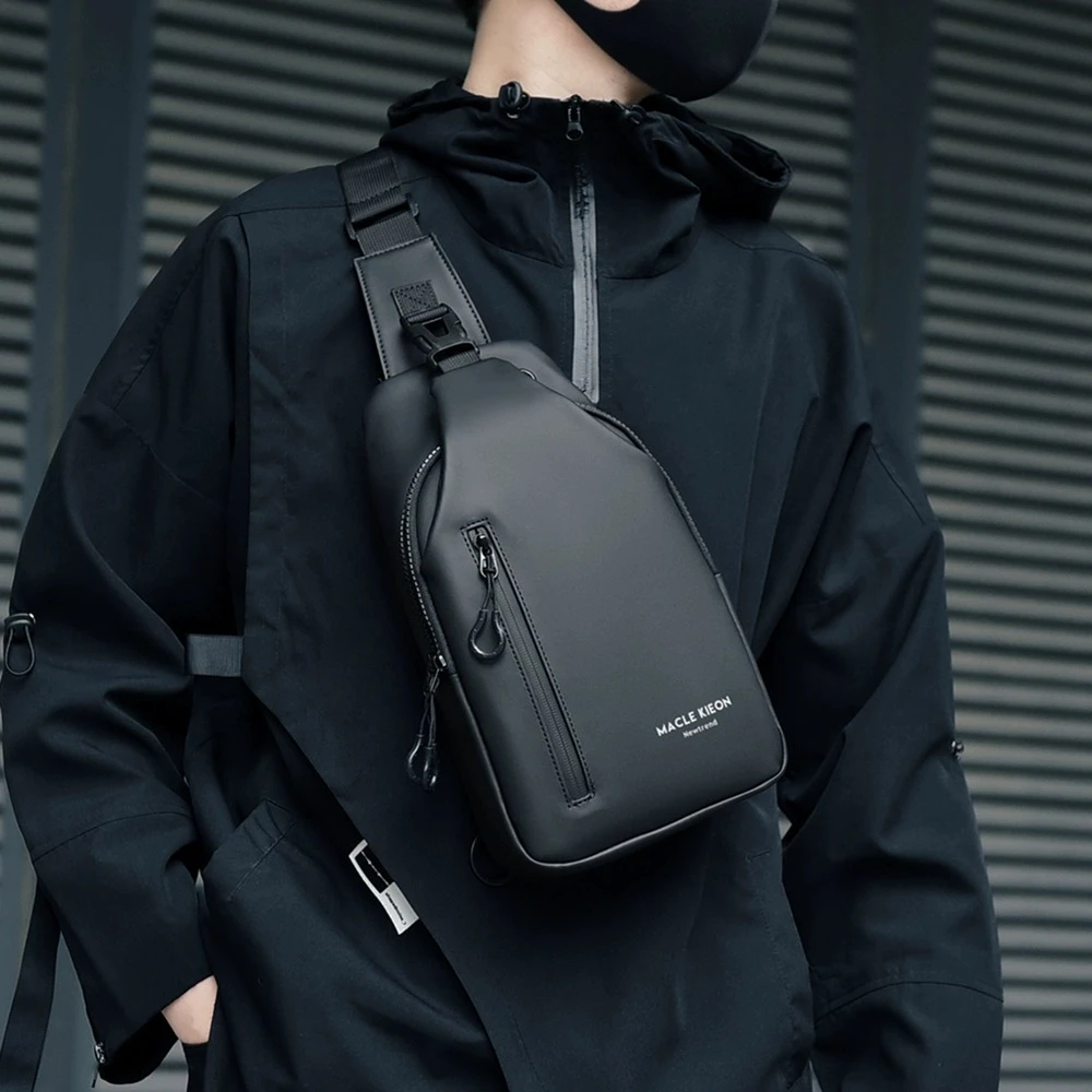 胸包男款斜挎包男士包包单肩包新款运动小背包胸前包男包休闲腰包