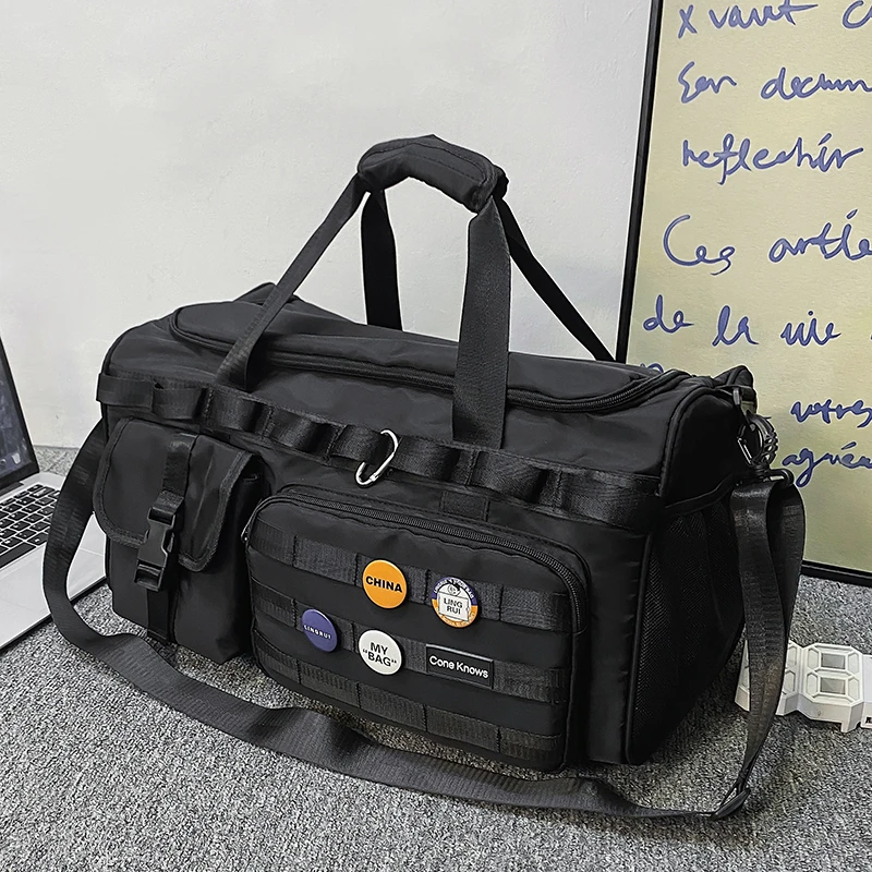 短途旅行包大容量男手提行李包男款户外收纳袋干湿分离运动健身包