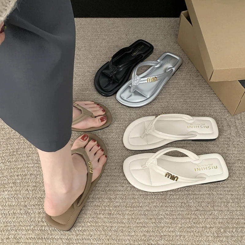 人字拖鞋女夏季外穿时尚2024年新款平底夹脚趾网红凉拖凉鞋沙滩鞋