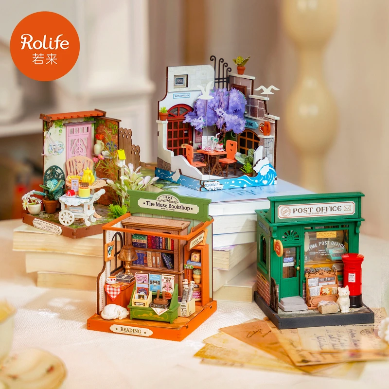 rolife/若来【方寸之间三代】整套组合DIY掌心小屋迷你建筑微缩模型