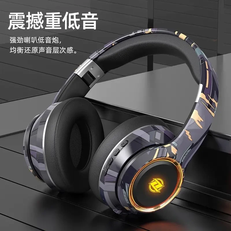 电脑头戴式游戏耳机无线蓝牙2025新爆款超长续航台式户外智能降噪