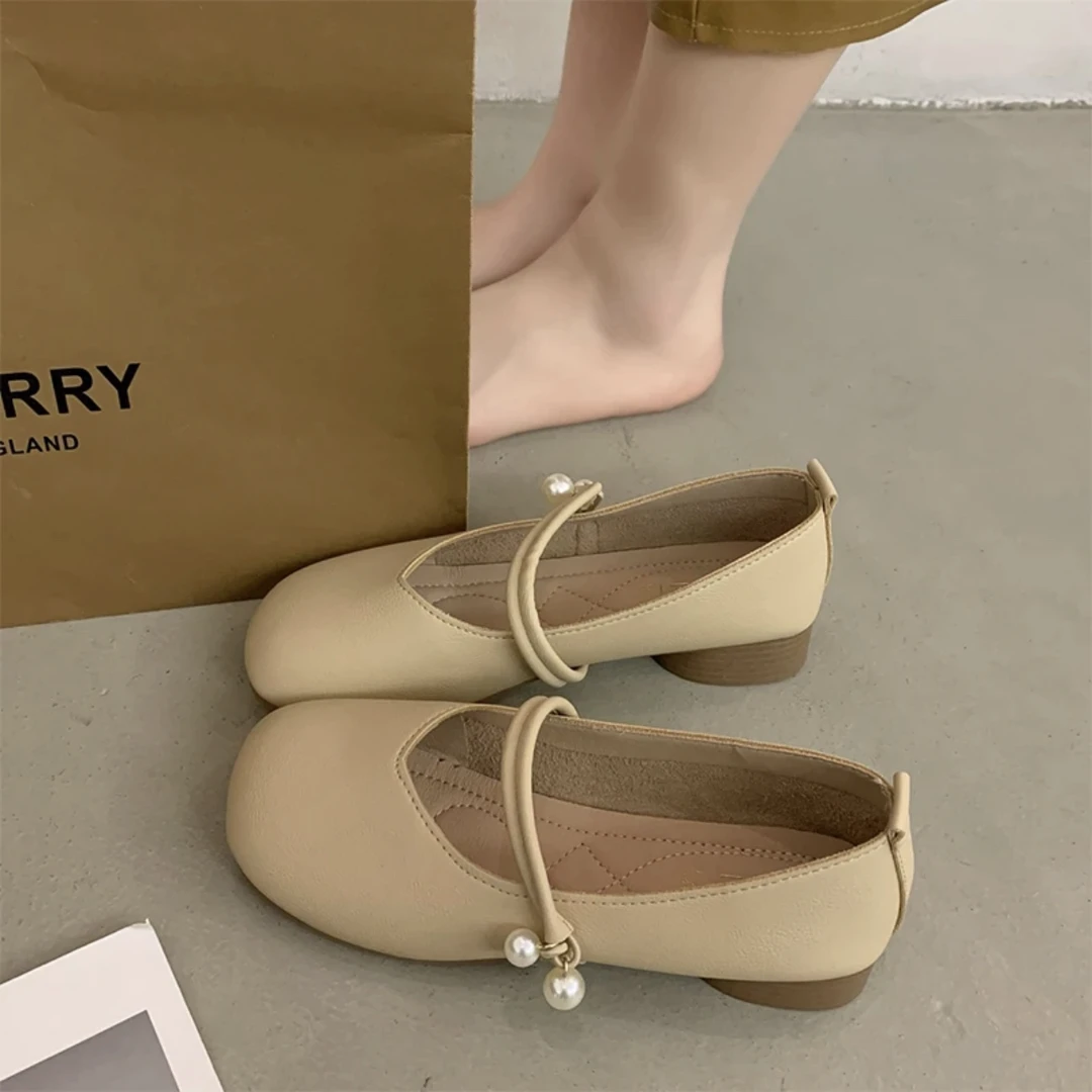 嘉嘉推荐 #997款法式百搭圆头低跟温柔系单鞋