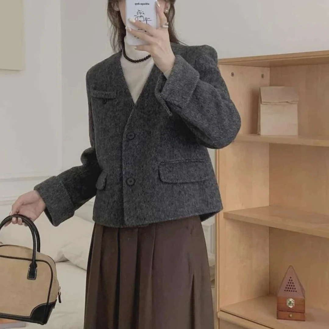 嘉嘉推荐 #18100款秋季加厚小香风短外套