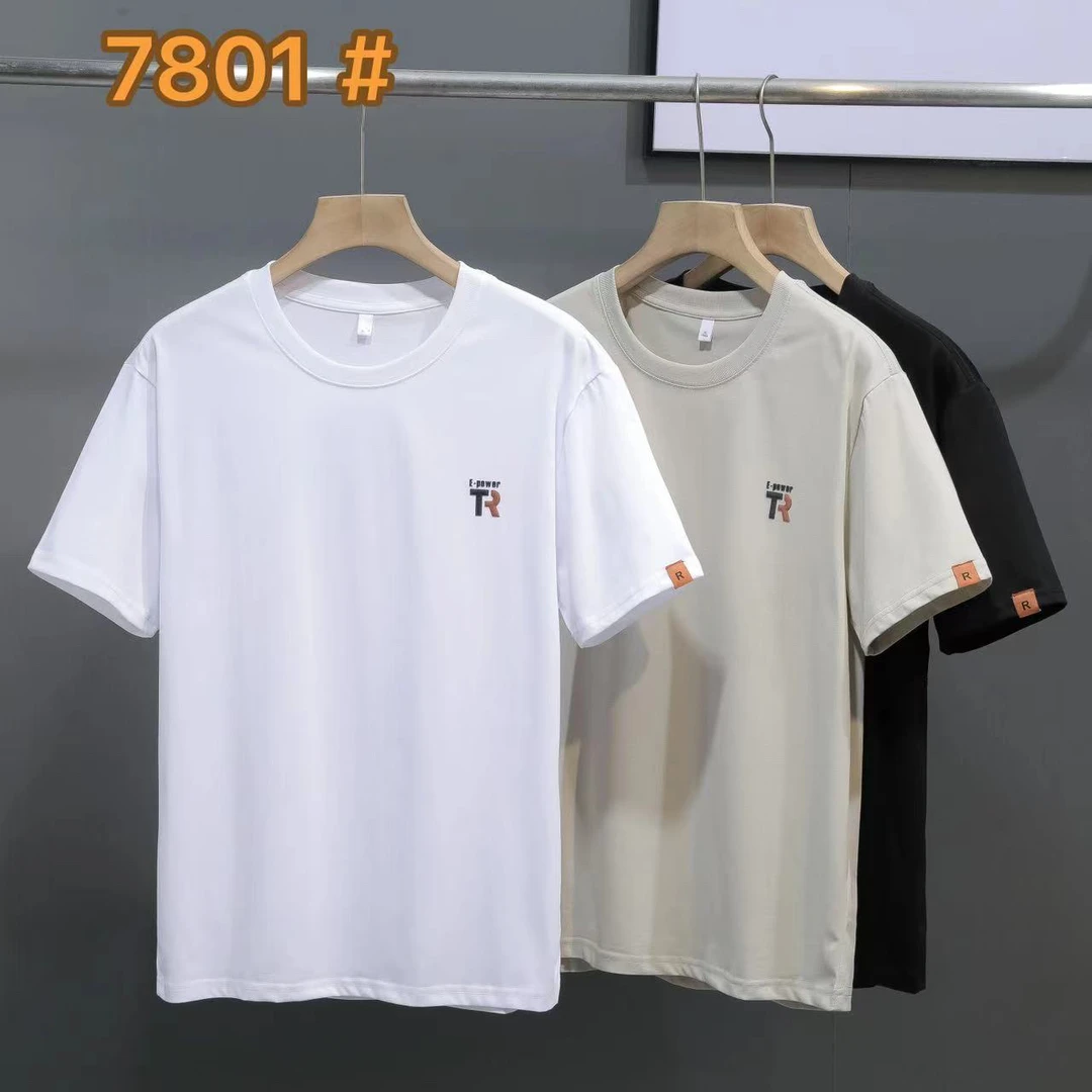 嘉嘉推荐 #7801款字母刺绣时尚男士短袖