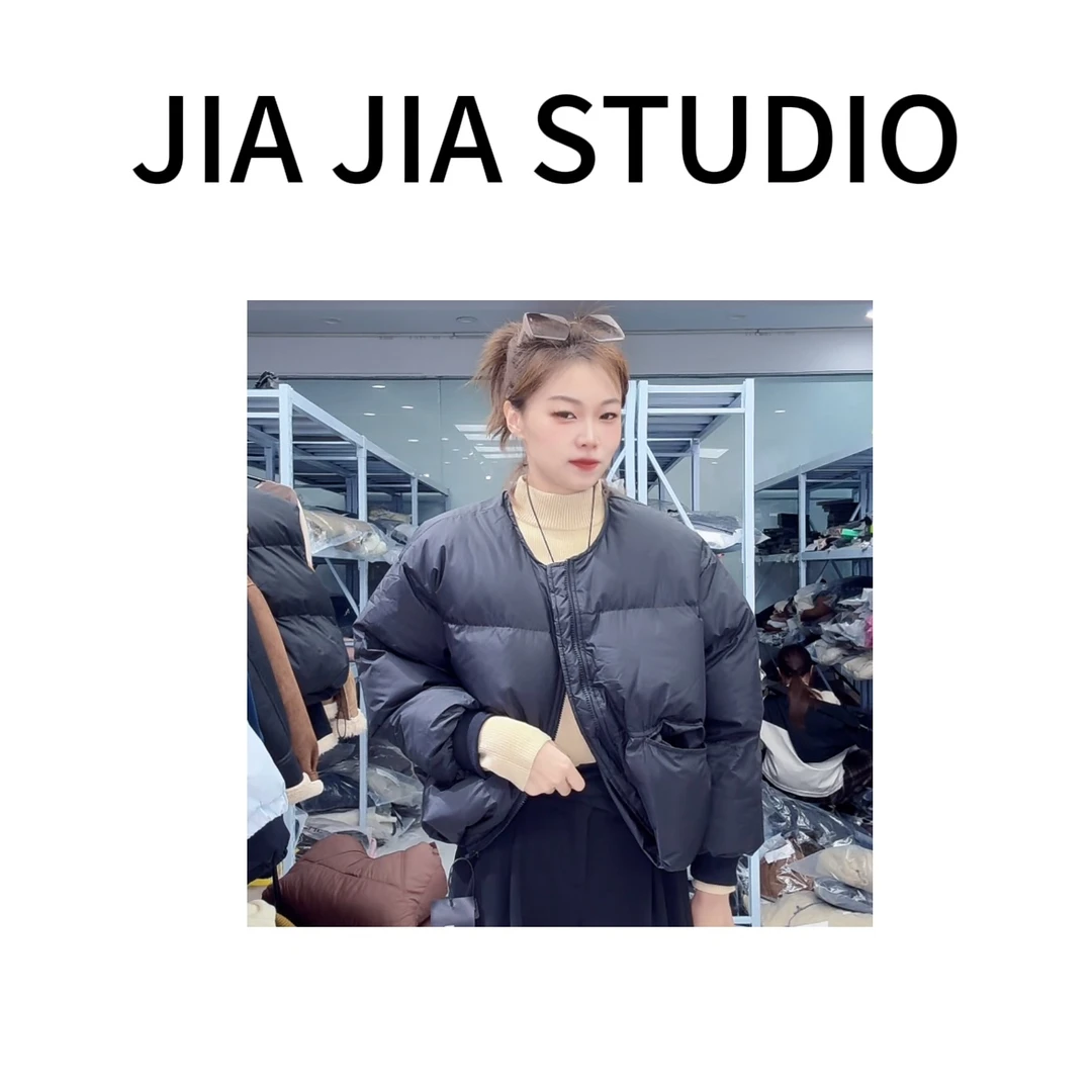 嘉嘉推荐#2006【重磅定制 冬季夹棉加厚】时尚百搭糖果短款棉服