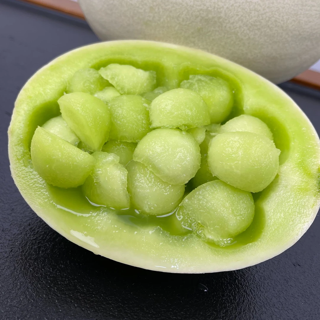 正宗上海南汇冰淇淋玉菇甜瓜当季青皮绿肉瓜香瓜玉茹蜜瓜新鲜水果