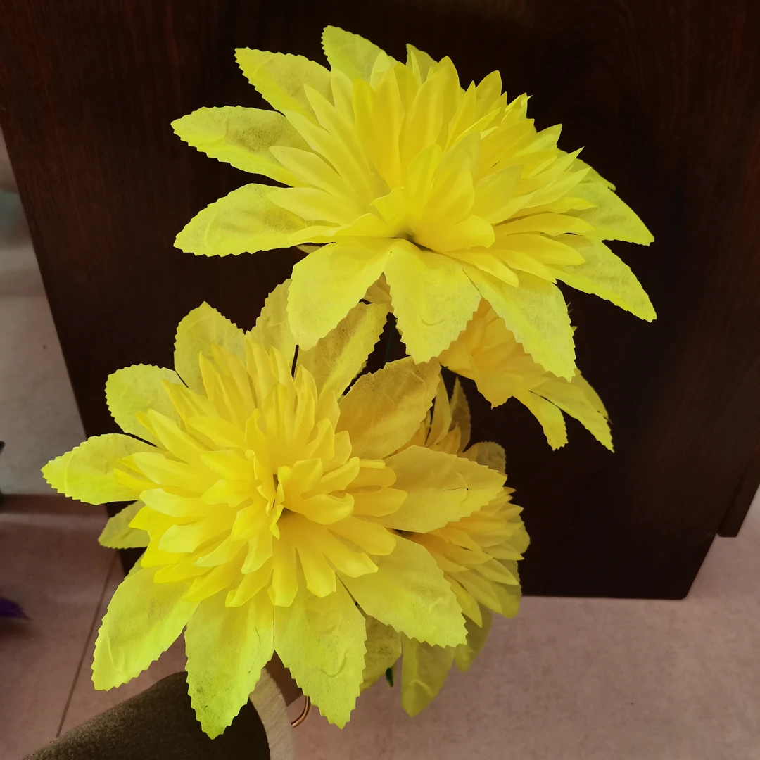 【超值】升级版仿真5头水晶菊花绢花思念花仿真花假花厂家直销批发