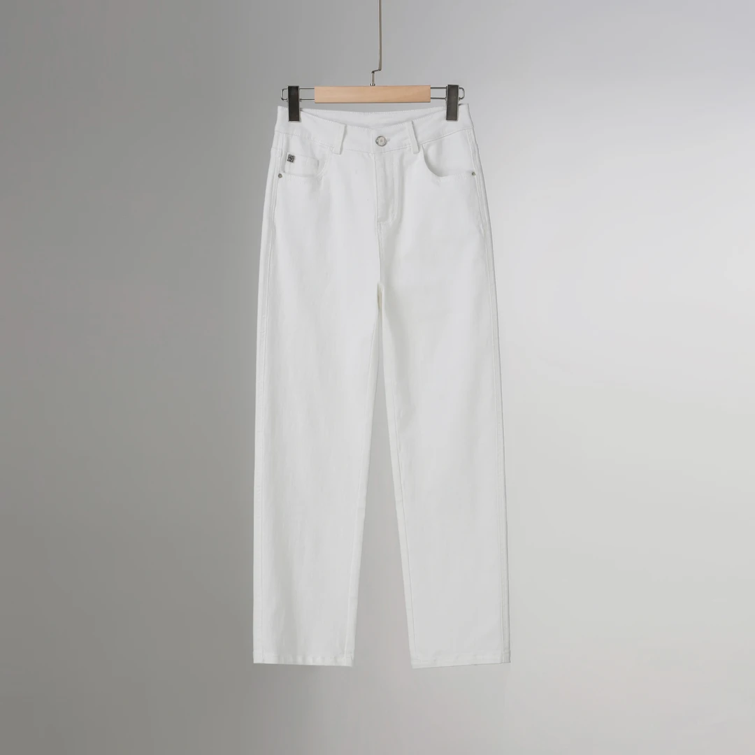 李子木先生翻边休闲裤子女2024新款时尚百搭欧若风穿搭C7605-1