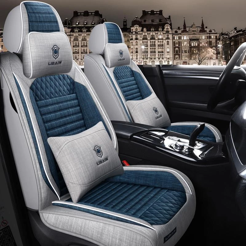 06年08老款09奥迪a6座套10四季全包12专用14汽车c5坐垫c7亚麻