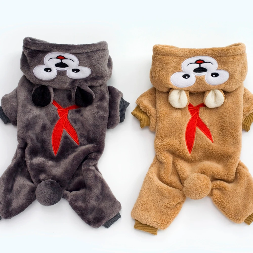 DADAGOU/哒哒狗宠物衣服狗狗衣服冬天泰迪比熊达菲熊四腿绒衣