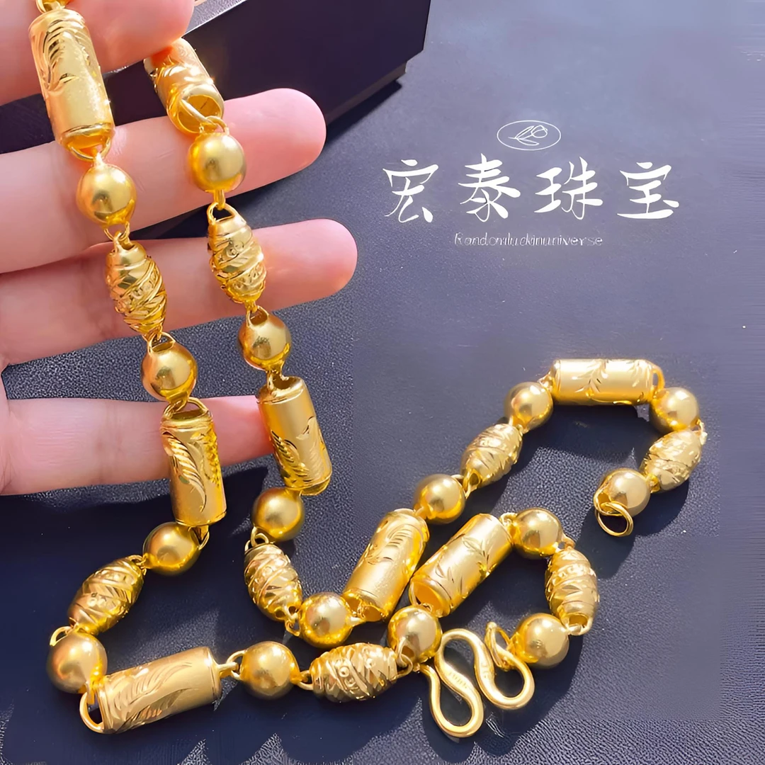 铜合金项链 多款国潮项链男不掉色男士金店首饰仿真链子时尚经典