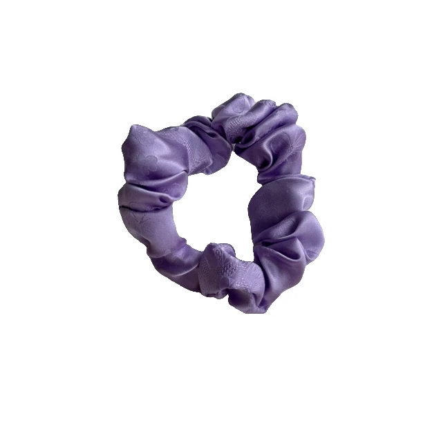 桑蚕丝发圈真丝大肠圈时尚少女缎面多色面料随机