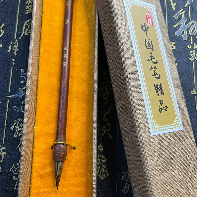 【墨源文房】墨汐出峰2.5cm口径0.8cm高货款纯手工狼毫 一笔多用