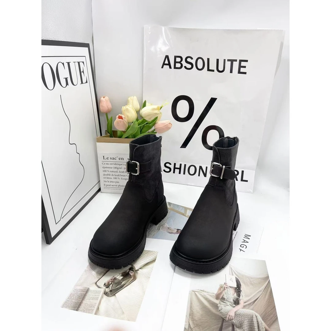 2024新款气质百搭潮流女款【大棉】短靴A/MZJ/3766-19