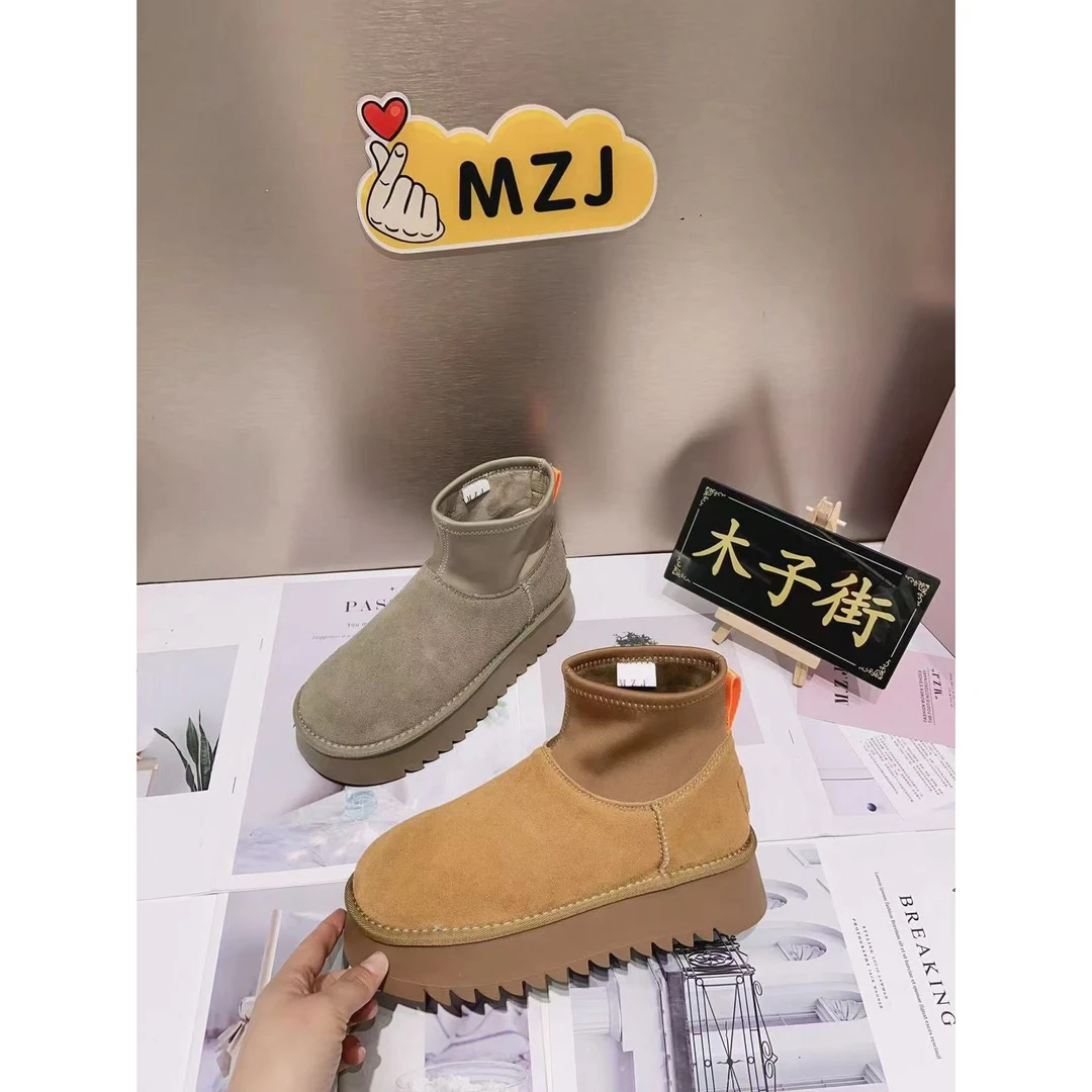新款气质休闲百搭女士{大棉}雪地靴A/MZJ/MZJ012