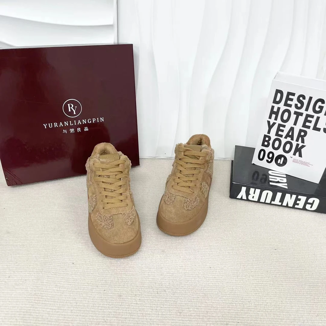 【与然良品】M387-9爆款百搭时尚二棉休闲鞋D