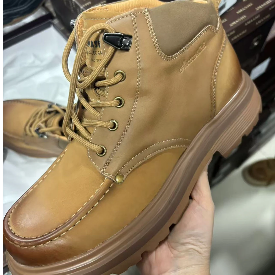 T12-3910-12 男士牛皮时尚百搭秋冬舒适男鞋