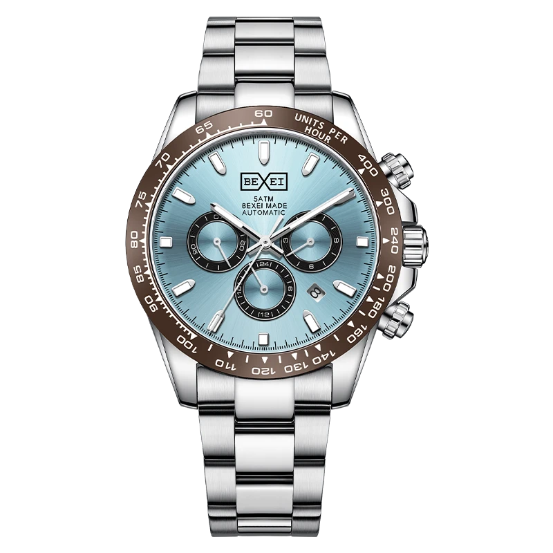 BEXEI/彼赛海洋之心系列多功能全自动男士机械腕表-9158