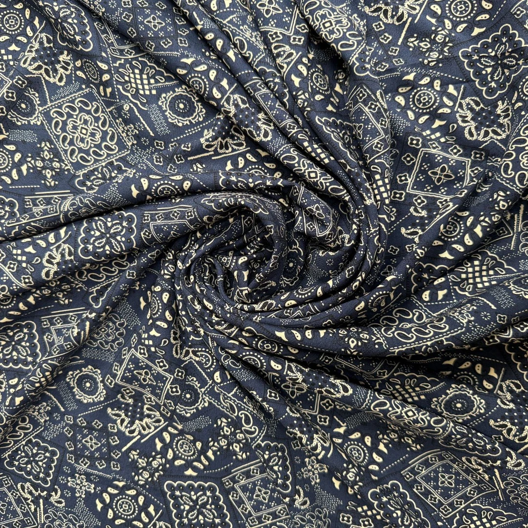 民族风 精品棉绸面料 数码印花 服装面料