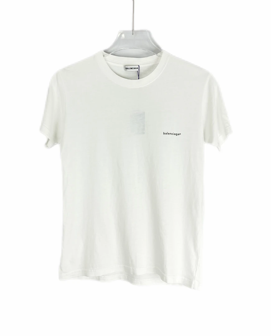 99新 8365210 Balenciaga 巴黎世家 女款英文logo圆领短袖T恤 M码