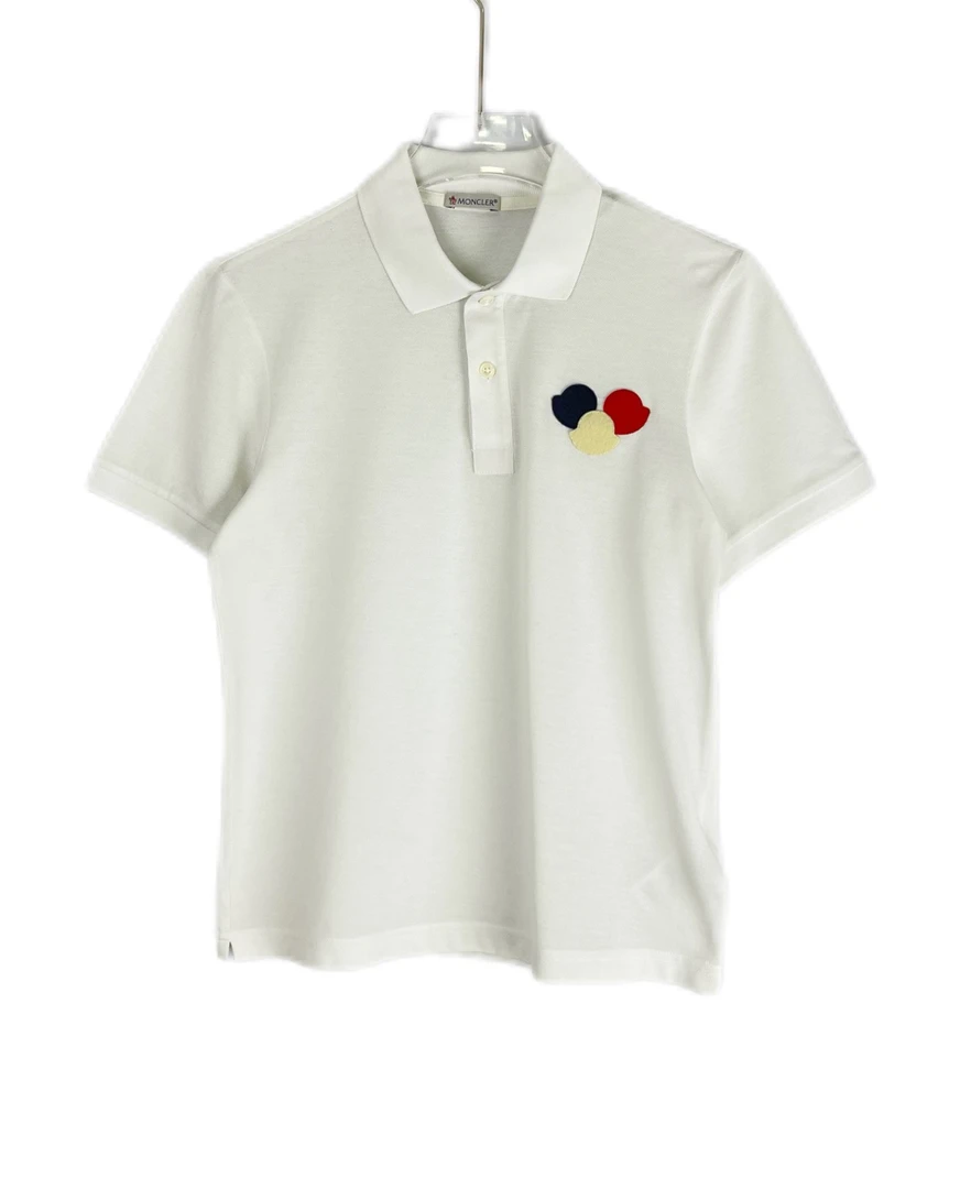 99新 8298834 Moncler 盟可睐 logo刺绣翻领短袖polo衫 女款 XS码