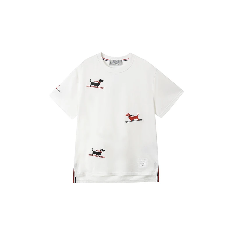 5554~2024早春季短袖潮牌休闲短袖运动情侣时尚圆领百搭不加礼盒