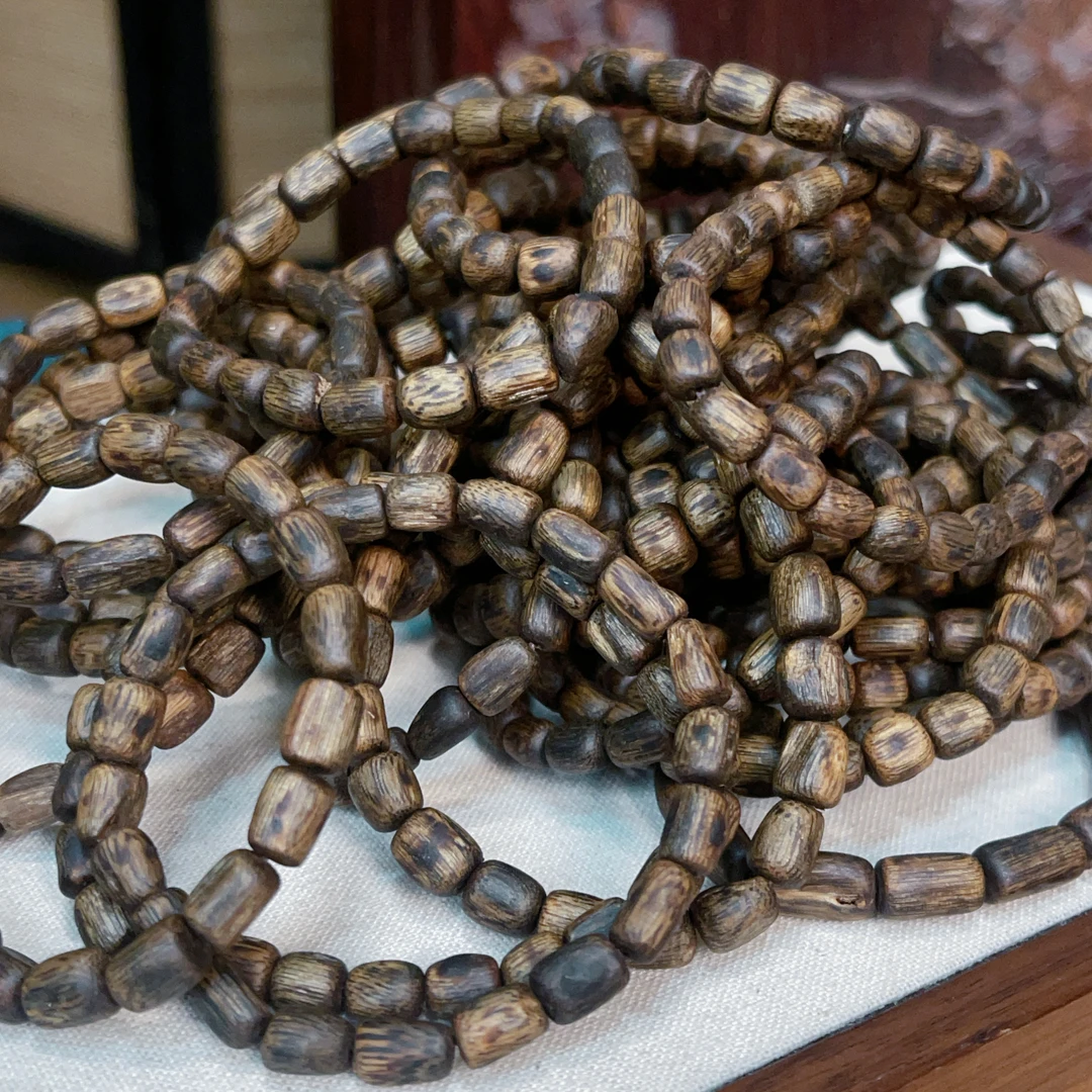 【珊木居】S526 流油王   沉香随型单圈手串  多样性发其一