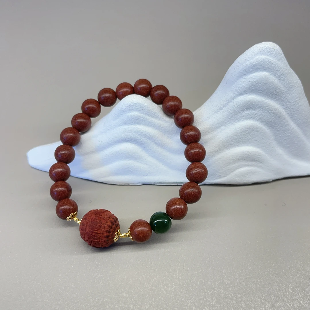 【珊木居】HXZ513JY  如花似锦 花蕊合香珠0.8圆珠单圈手串