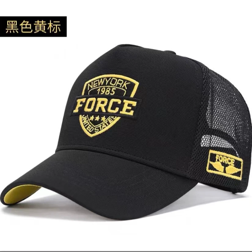 新款潮牌棒球帽男夏季时尚宽檐透气网帽大头围网眼女士防晒鸭舌帽