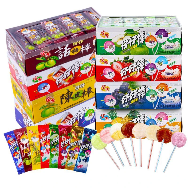 宏源仔仔糖水果味棒棒糖喜庆糖果零食320g喜糖童年怀旧零食