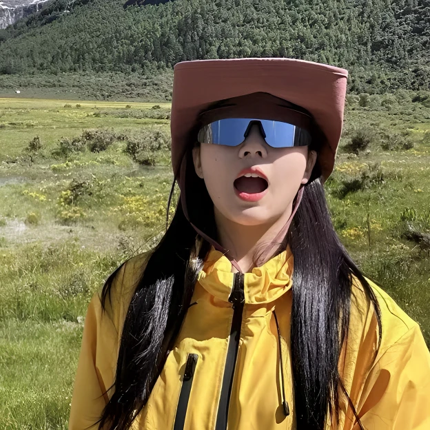 户外爬山专业防尘墨镜防雾防风眼镜日夜两用黑色防紫外线登山镜潮