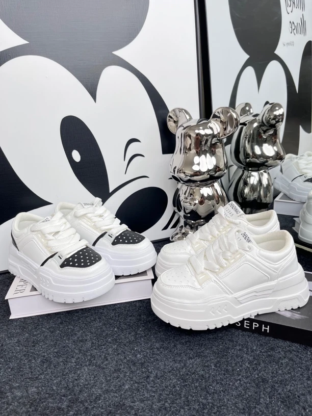 2024新款休闲小白鞋潮流厚底低帮女鞋