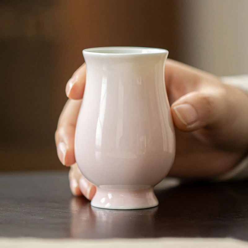 弥言手工陶瓷主人杯聚香闻香茶杯日式薄胎品茗杯功夫小茶杯家用