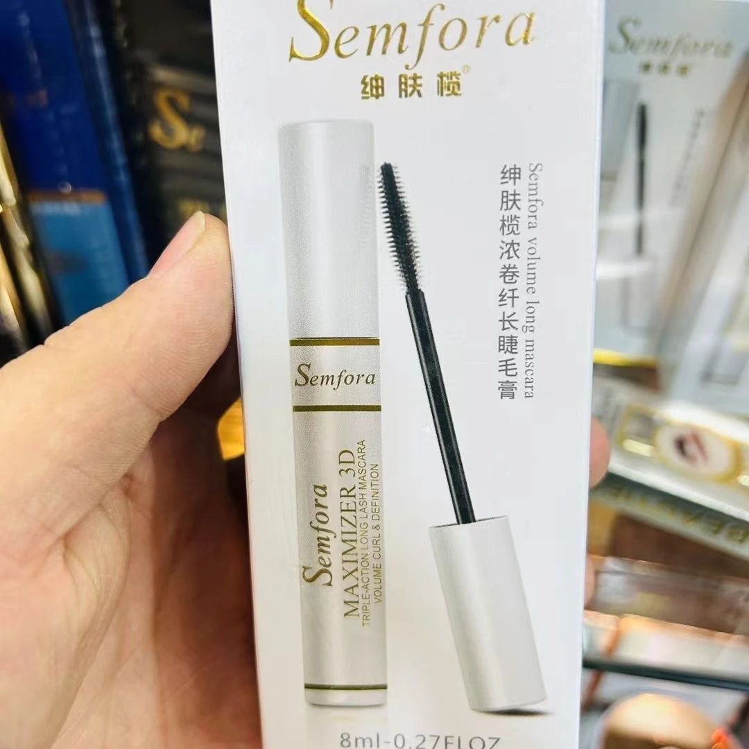 SEMFORA睫毛膏防水防汗不掉色不晕染拉长卷翘加长加密学生党手