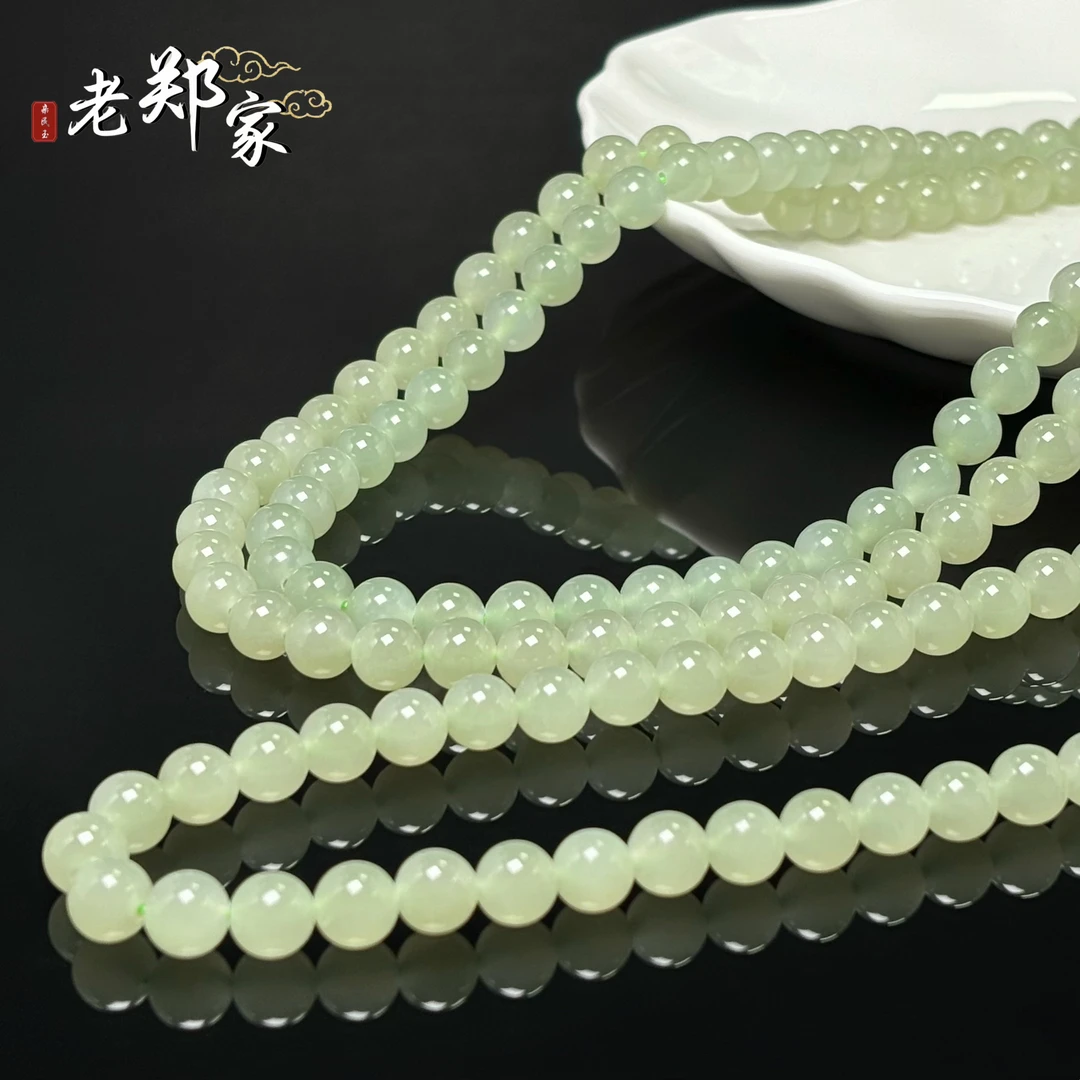 【老郑家】和田玉项链 约8mm (多样性发一件) 891