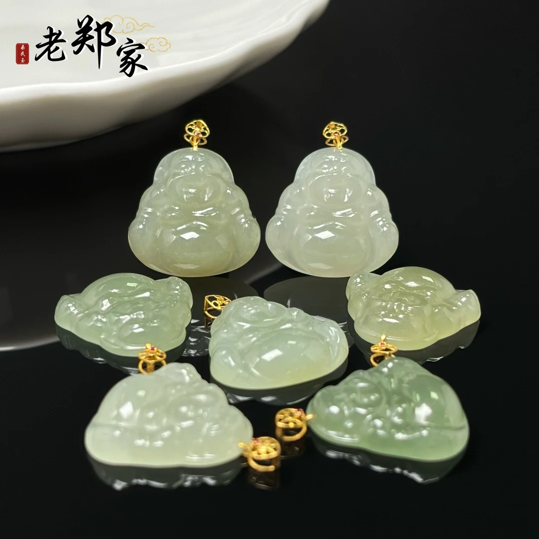 【老郑家】18K金和田玉佛公吊坠 多样性发一件不带链 3018