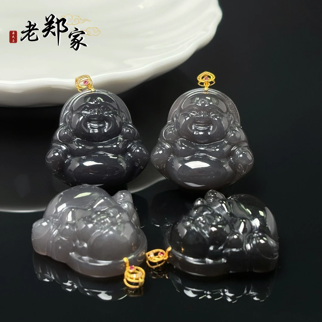 【老郑家】18K金和田玉佛公挂件  多样性发1件不带链 3017