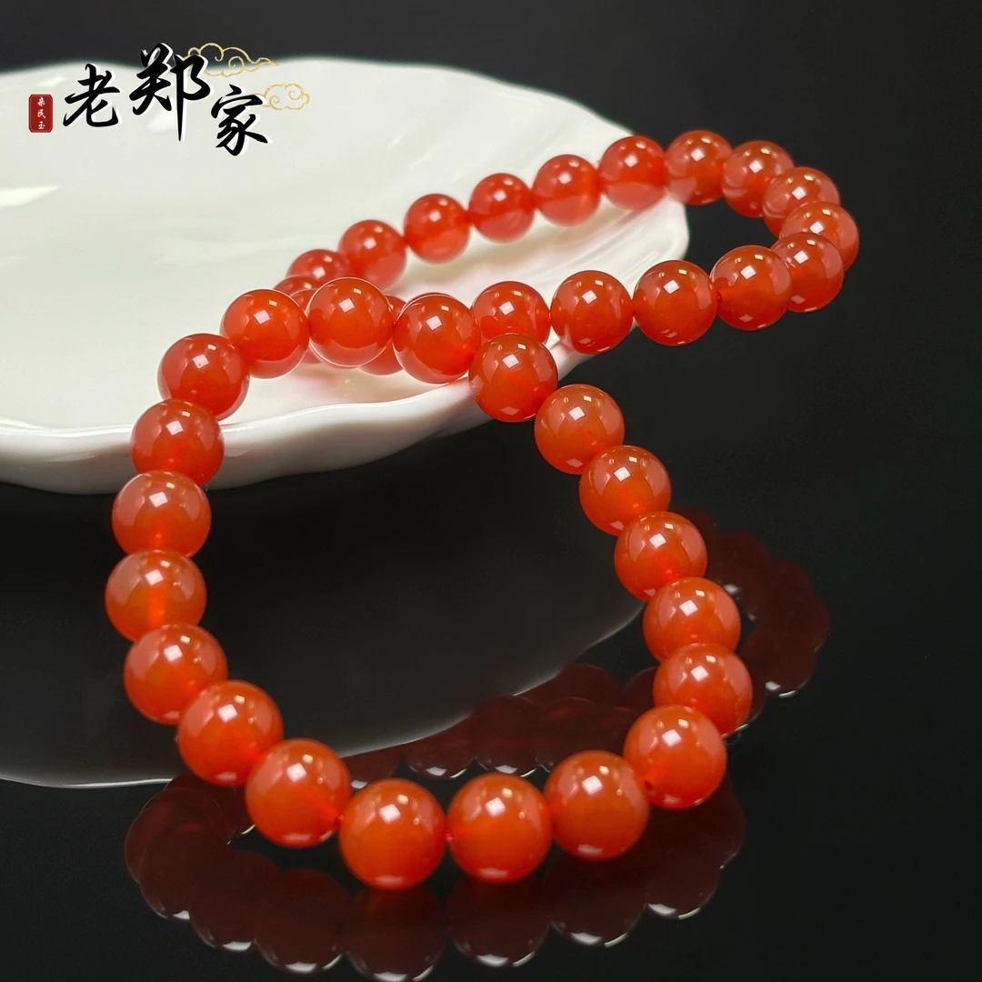 【老郑家】天然玛瑙手串  约10mm（多样性发1件）940