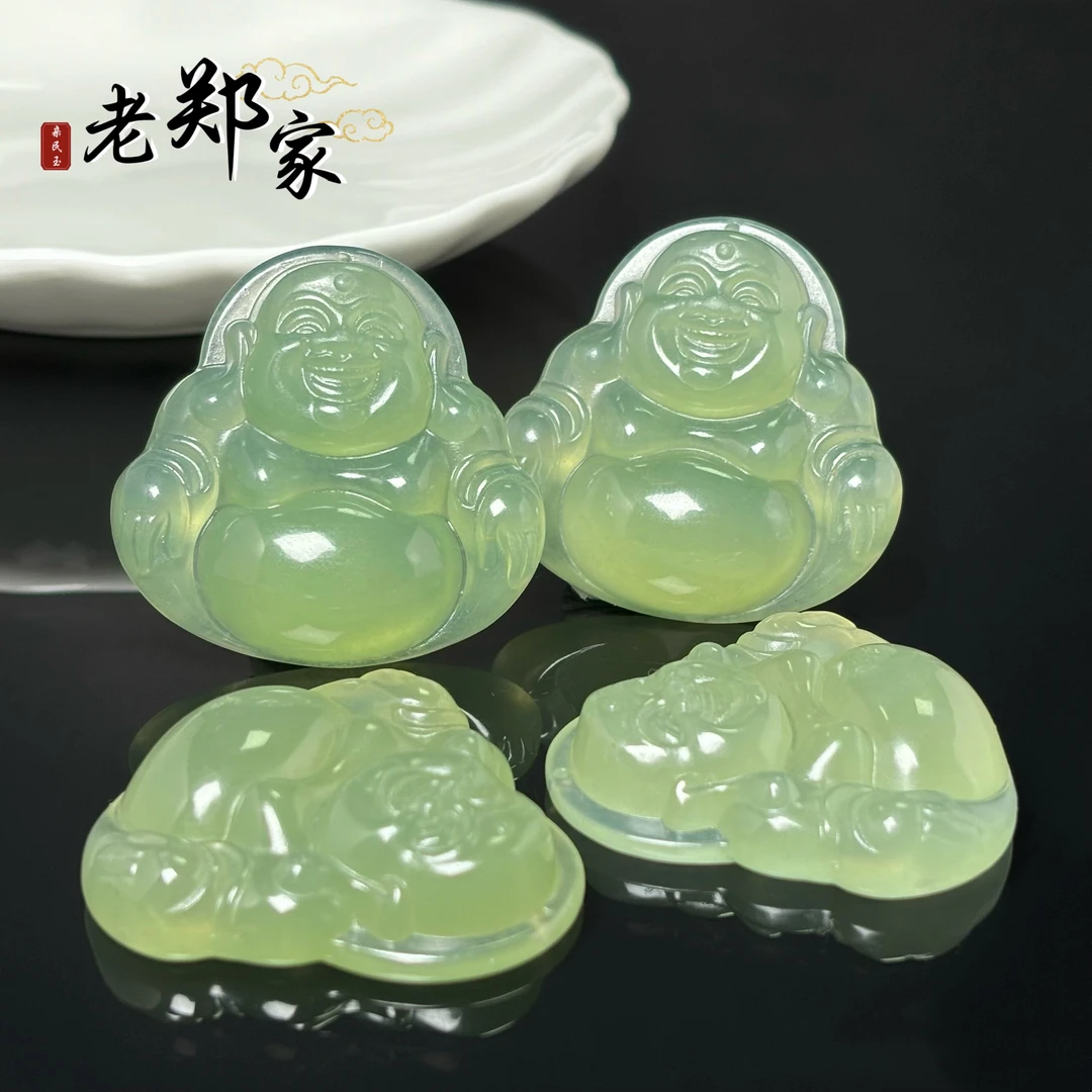 【老郑家】岫玉佛公挂件 (多样性发1件)925